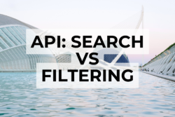 api search vs filtering
